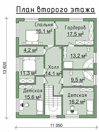 Проект дома из газобетона "Легенда"
